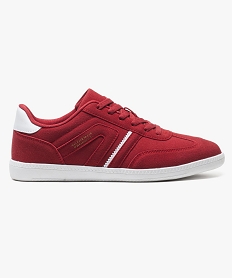 GEMO Tennis homme en suédine avec détails contrastants Rouge