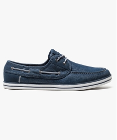 GEMO Chaussure Bateau en toile Bleu