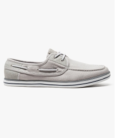 GEMO Chaussure Bateau en toile Gris