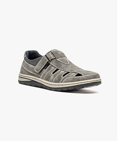 chaussures confort aspect nubuck gris7070601_2