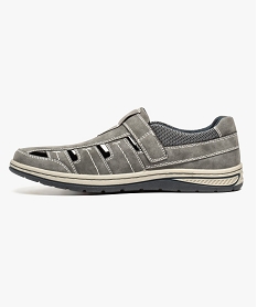 chaussures confort aspect nubuck gris7070601_3