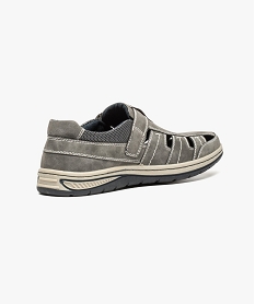 chaussures confort aspect nubuck gris mocassins et chaussures bateaux7070601_4