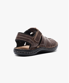 sandales en cuir doublees neoprene brun sandales et nu-pieds7072701_4