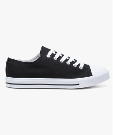 GEMO Baskets basses en toile noir standard