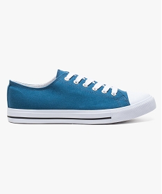 GEMO Baskets basses en toile bleu standard