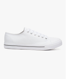 GEMO Baskets basses en toile blanc standard