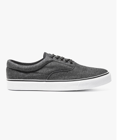 GEMO Tennis homme en toile imitation denim noir vif