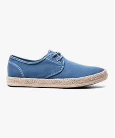 GEMO Derbies en toile semelle corde bleu standard
