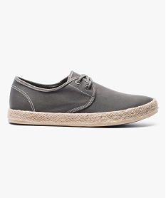 GEMO Derbies en toile semelle corde gris standard