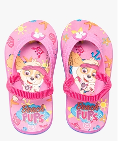 GEMO Tongs fille à bride élastique - La PatPatrouille rose vif