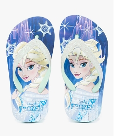 tongs fille imprimees - disney la reine des neiges bleu7081801_1