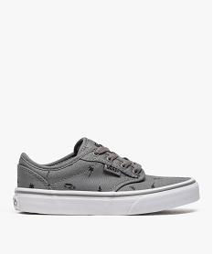 tennis basses garcon en toile a lacets - vans atwood canvas gris7084801_1