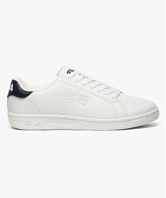 GEMO Baskets homme basses à lacets - Fila Crosscourt 2 Low Blanc