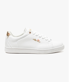 GEMO Tennis en similicuir avec détails dorés - Ellesse Blanc