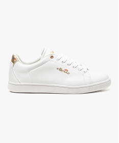 tennis en similicuir avec details dores - ellesse blanc7097201_1