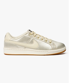 GEMO Basket femme unie et satinée - Nike Court Royale SE Beige