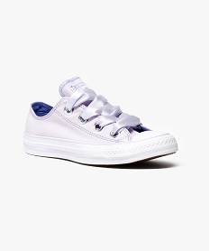 tennis basse a lacets satines - converse chuck taylor rose7101701_2