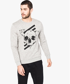 TEE-SHIRT BLANC SWEAT GRIS CHINÃ‰ CLAI