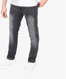 GEMO Jean coupe Regular homme Gris