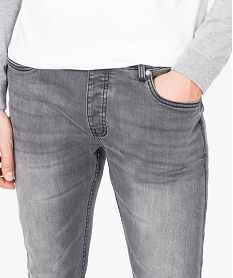 jean homme straight stretch 5 poches gris7106401_2