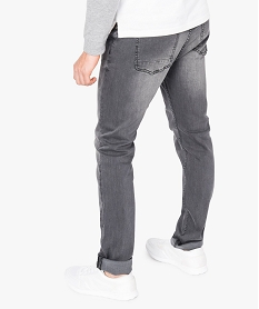 jean homme straight stretch 5 poches gris7106401_3