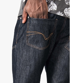 pantacourt  en jean avec nombreuses surpiqures gris7107501_2