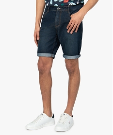 bermuda homme 5 poches en denim gris shorts en jean7108201_1