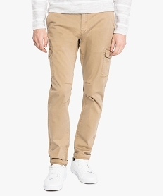 pantalon en toile avec poches sur les cuisses beige7109801_1