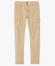 pantalon en toile avec poches sur les cuisses beige7109801_4