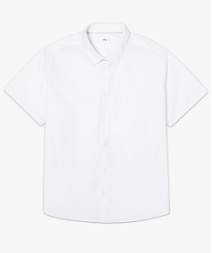 chemise homme a manches courtes et repassage facile blanc chemise manches courtes7115301_4