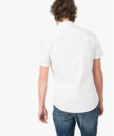 chemise a manches courtes a motifs coupe slim repassage facile imprime7115601_3