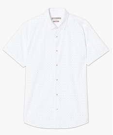 chemise a manches courtes a motifs coupe slim repassage facile imprime7115601_4