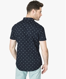 chemise a manches courtes avec motifs toucans imprime chemise manches courtes7116801_3