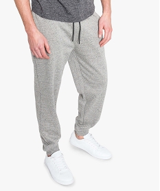 pantalon de jogging molletonne gris pantalons7121101_1