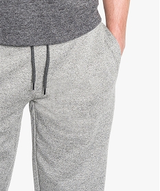 pantalon de jogging molletonne gris pantalons7121101_2