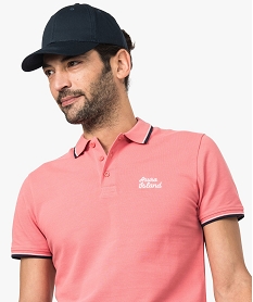 GEMO Polo manches courtes uni Rose