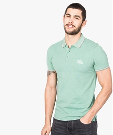 polo manches courtes uni vert7127201_1