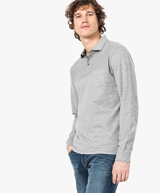 ENSEMBLE SNOW WHITE POLO MIXED GREY