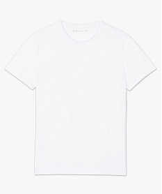 tee-shirt a manches courtes avec poche poitrine blanc tee-shirts7132201_4