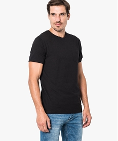 GEMO Tee-shirt à manches courtes avec poche poitrine Noir