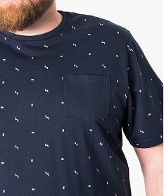 tee-shirt manches courtes imprime geometrique imprime tee-shirts7134201_2