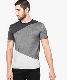 GEMO Tee-shirt manches courtes graphiques Gris