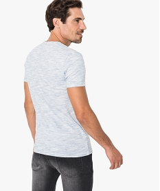 tee-shirt a manches courtes avec poche poitrine contrastante bleu7134801_3