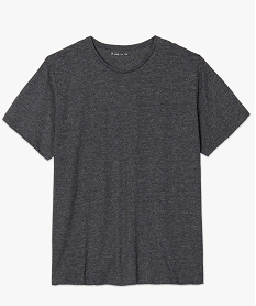 tee-shirt chine uni a poche plaquee gris7135501_4