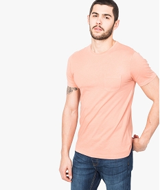 GEMO Tee-shirt à manches courtes avec poche poitrine Orange