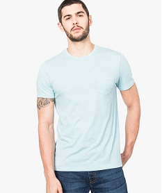 GEMO Tee-shirt à manches courtes avec poche poitrine vert chine