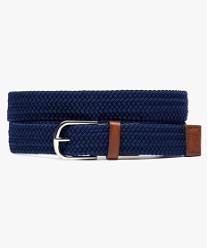 ceinture tressee elastique bleu7140301_1