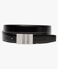 ceinture en cuir reversible a boucle plaque noir7141201_1