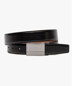 ceinture reversible a boucle plaque noir7141301_1