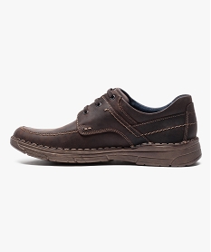 derbies casual en cuir brun chaussures de ville7142801_3